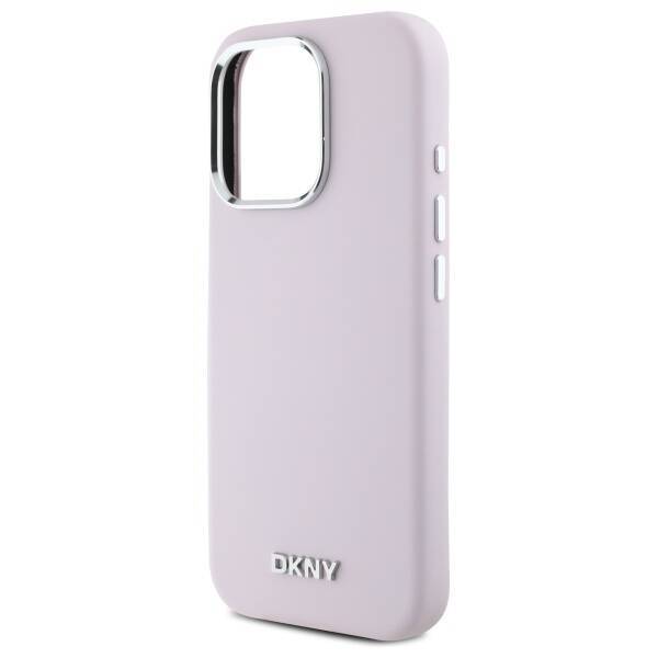 DKNY DKHMP16LSMCHLP iPhone 16 Pro 6.3"    różowy/pink hardcase Liquid Silicone Small Metal Logo MagSafe