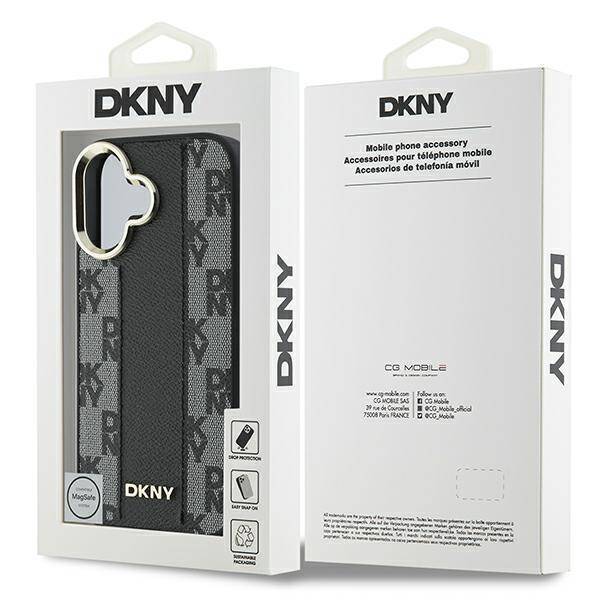 DKNY DKHMP16MPCPVSLK iPhone 16 Plus 6.7" czarny/black hardcase Checkered Pattern Magsafe