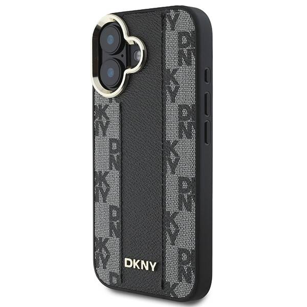 DKNY DKHMP16SPCPVSLK iPhone 16 6.1" czarny/black hardcase Checkered Pattern Magsafe