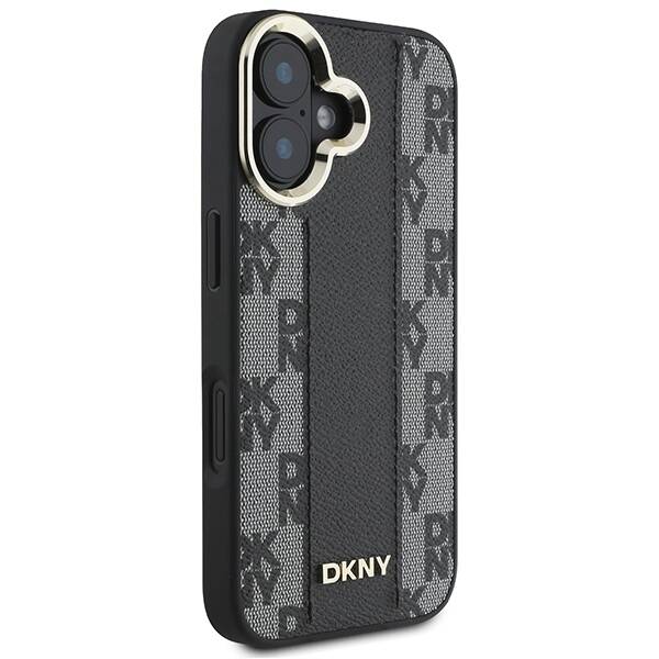 DKNY DKHMP16SPCPVSLK iPhone 16 6.1" czarny/black hardcase Checkered Pattern Magsafe