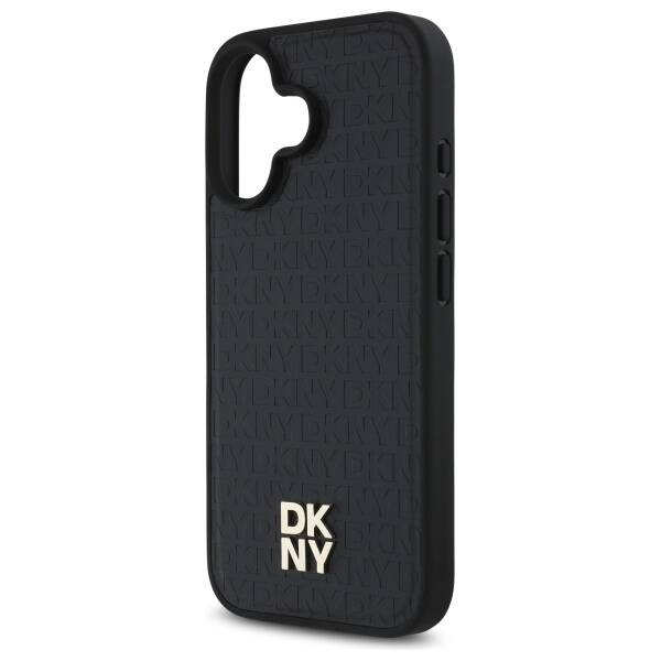 DKNY DKHMP16SPSHRPSK iPhone 16 6.1"       hardcase czarny/black Repeat Pattern Stack Logo MagSafe