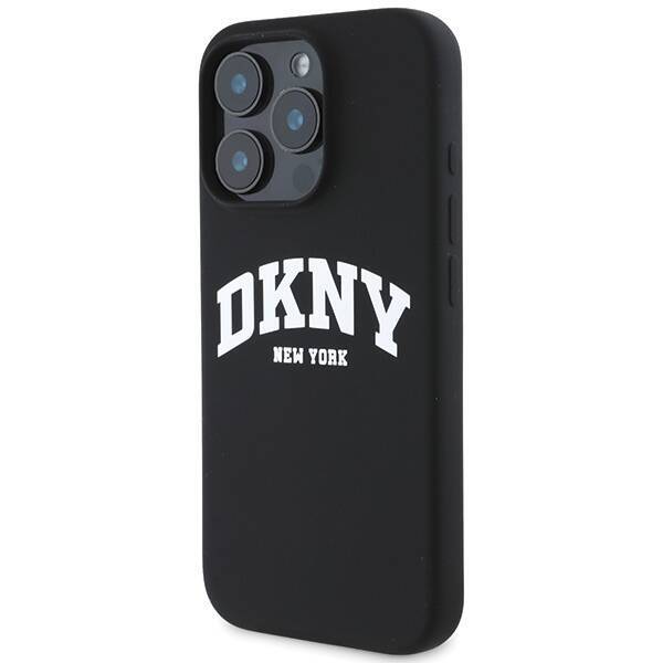 DKNY DKHMP16XSNYACH iPhone 16 Pro Max 6.9" czarny/black hardcase Silicone White Printed Logo MagSafe