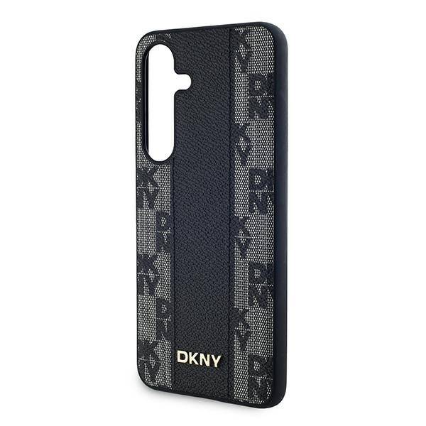 DKNY DKHMS24MPCPVSLK S24+ S926 czarny/black hardcase Leather Checkered Mono Pattern MagSafe