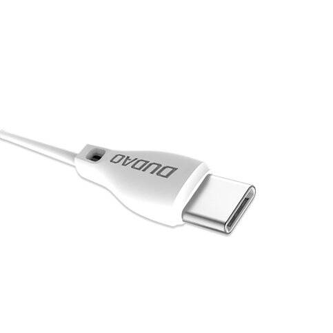 DUDAO CABLE USB TYPE C 2.1A 1M WHITE (L4T 1M WHITE)