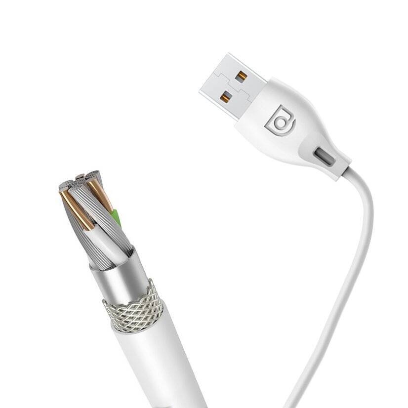 DUDAO CABLE USB TYPE C 2.1A 1M WHITE (L4T 1M WHITE)