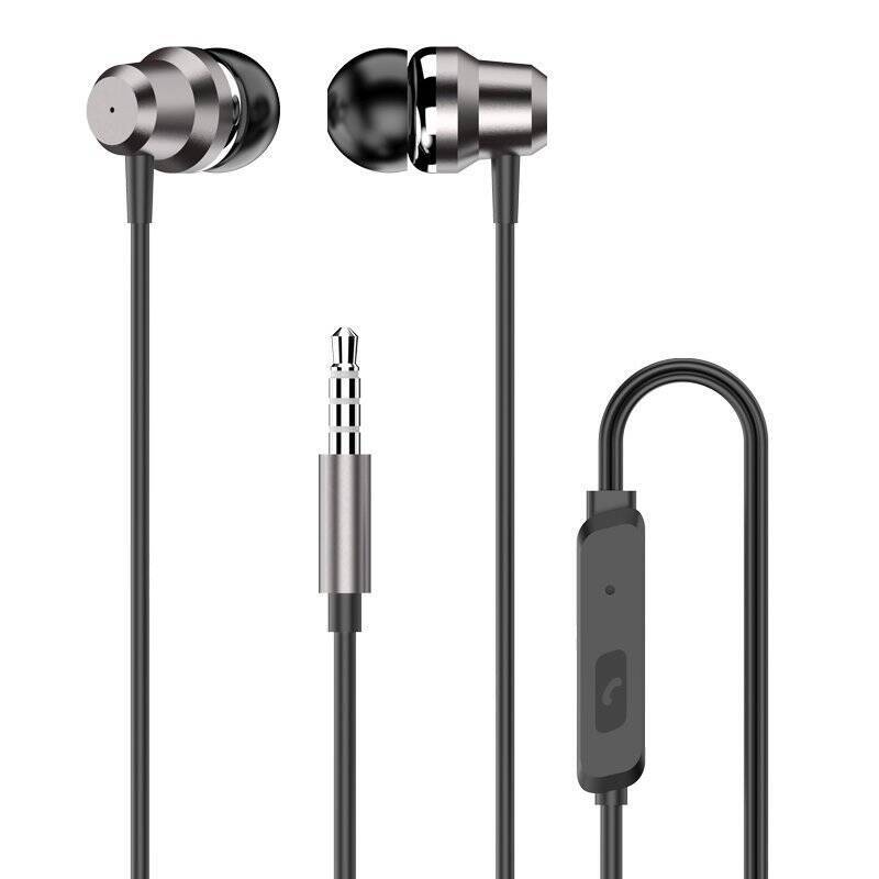 DUDAO IN-EAR HEADPHONES HEADSET WITH REMOTE CONTROL AND MICROPHONE 3.5 MM MINI JACK SILVER (X10 PRO SILVER)