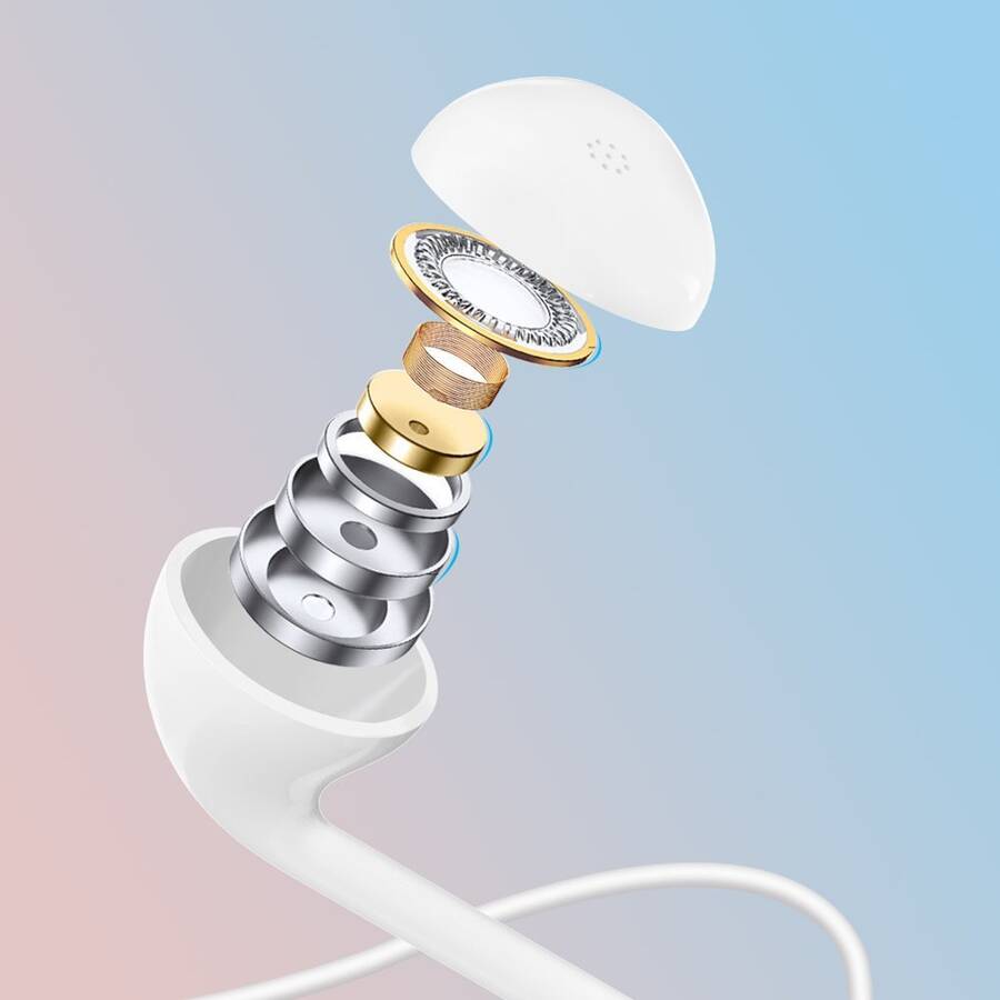 DUDAO IN-EAR WIRED MINI JACK 3.5MM EARPHONE HEADSET WHITE (X10S WHITE)