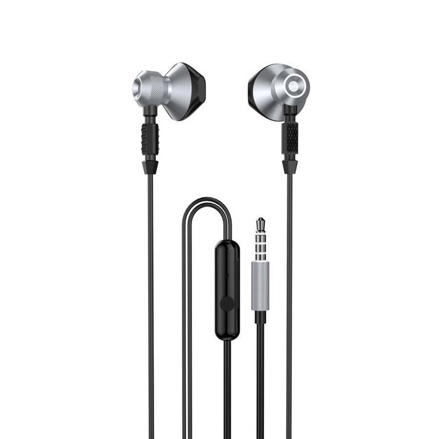 DUDAO METAL WIRED EARBUDS 3.5MM MINI JACK GRAY (X2C-GRAY)