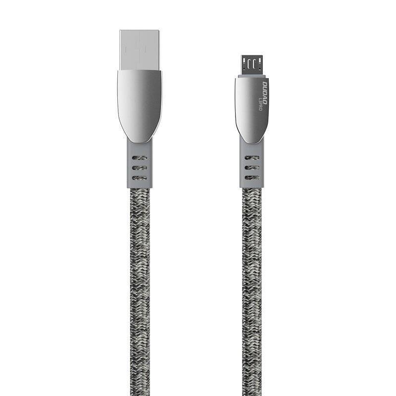 DUDAO USB BRAIDED CABLE - MICRO USB 5 A 1 M GRAY (L3PROM GRAY)