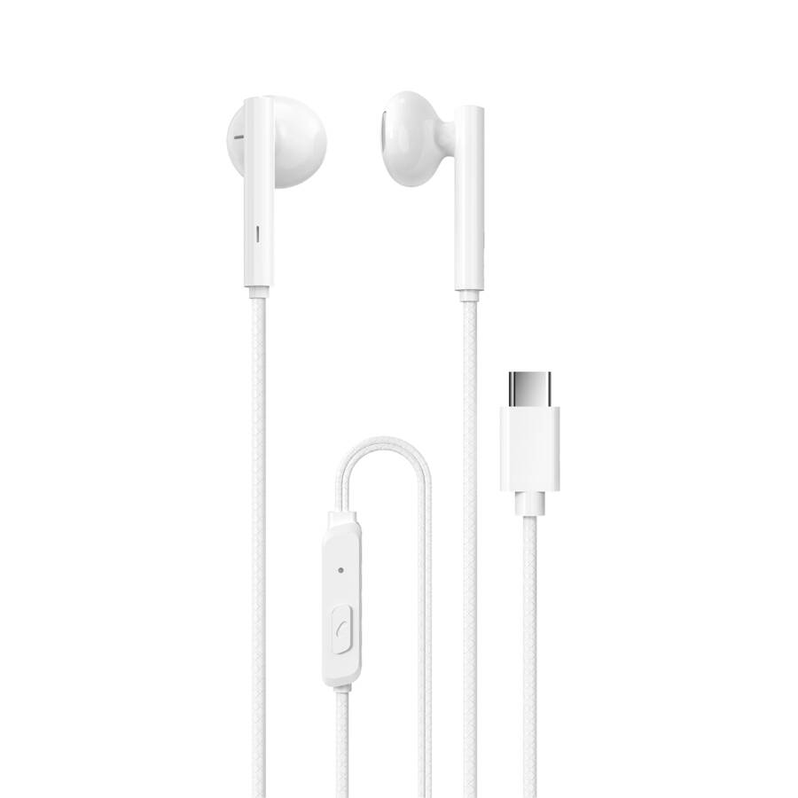 DUDAO WIRED HEADPHONES USB TYPE C 1.2M WHITE (X3B-W)