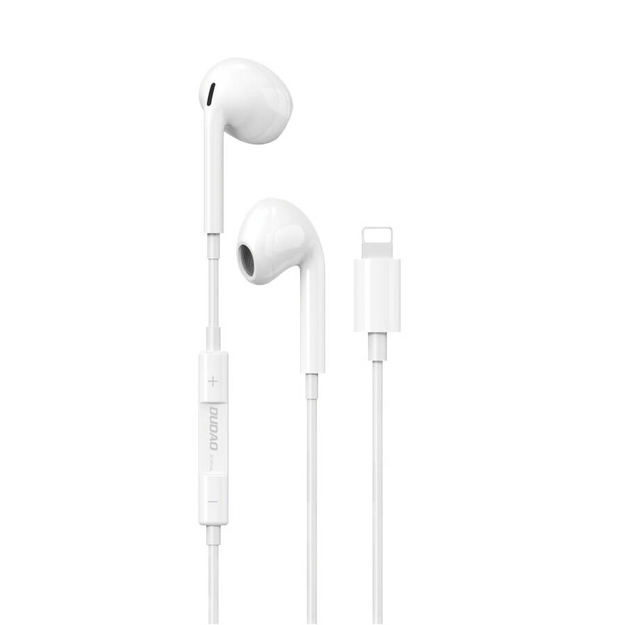 DUDAO X14PROL-W1 EARPHONES WITH LIGHTNING CONNECTOR WHITE (X14PROL-W1)