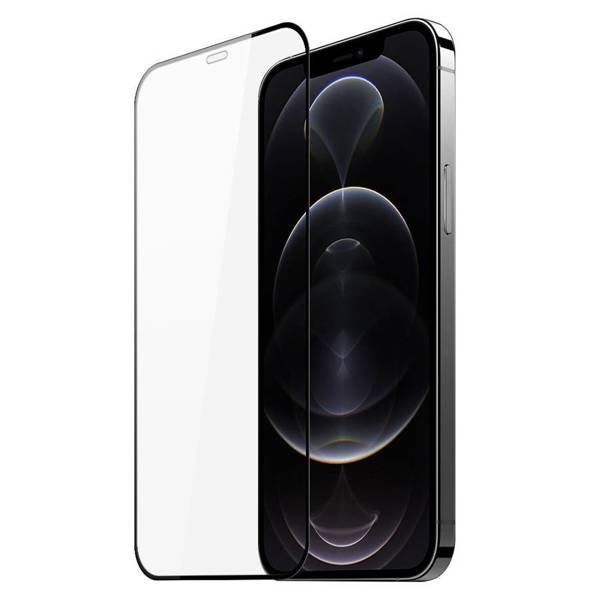DUX DUCIS 10D TEMPERED GLASS TOUGH SCREEN PROTECTOR FULL COVERAGED WITH FRAME FOR IPHONE 12 PRO MAX BLACK (CASE FRIENDLY)