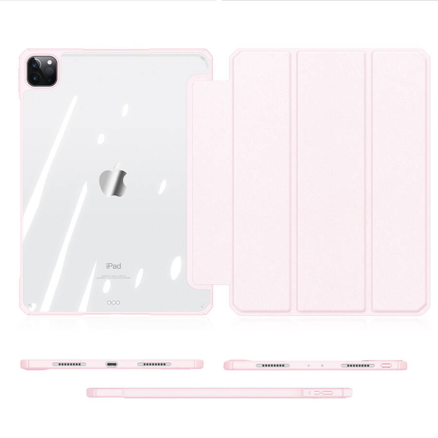 DUX DUCIS COPA CASE FOR IPAD PRO 12.9 &#39;&#39; 2021/2020/2018 SMART COVER WITH STAND PINK