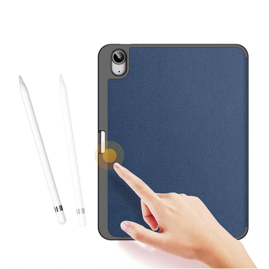 DUX DUCIS DOMO CASE FOR IPAD 10.9&#39;&#39; 2022 (10 GEN.) COVER WITH SPACE FOR APPLE PENCIL STYLUS SMART COVER STAND BLUE