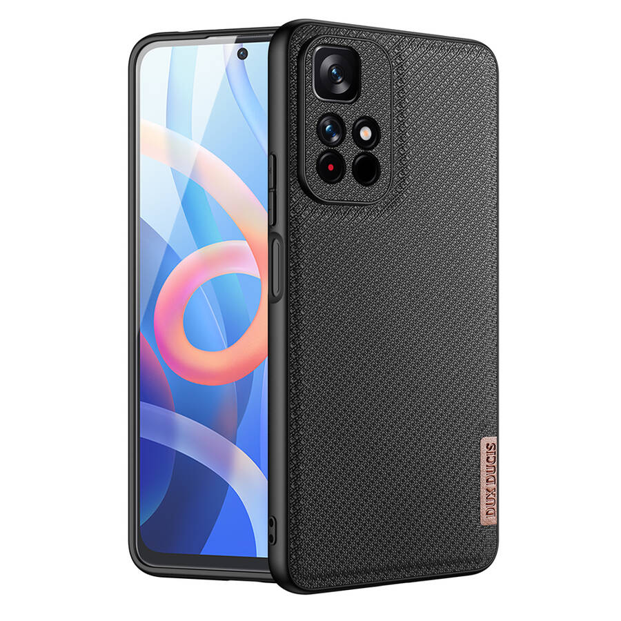 DUX DUCIS FINO CASE COVER COVERED WITH NYLON MATERIAL POCO M4 PRO 5G BLACK