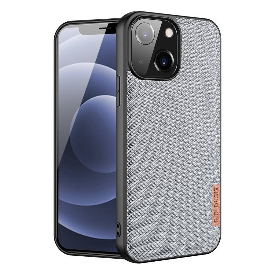 DUX DUCIS FINO CASE COVERED WITH NYLON MATERIAL FOR IPHONE 13 MINI GRAY