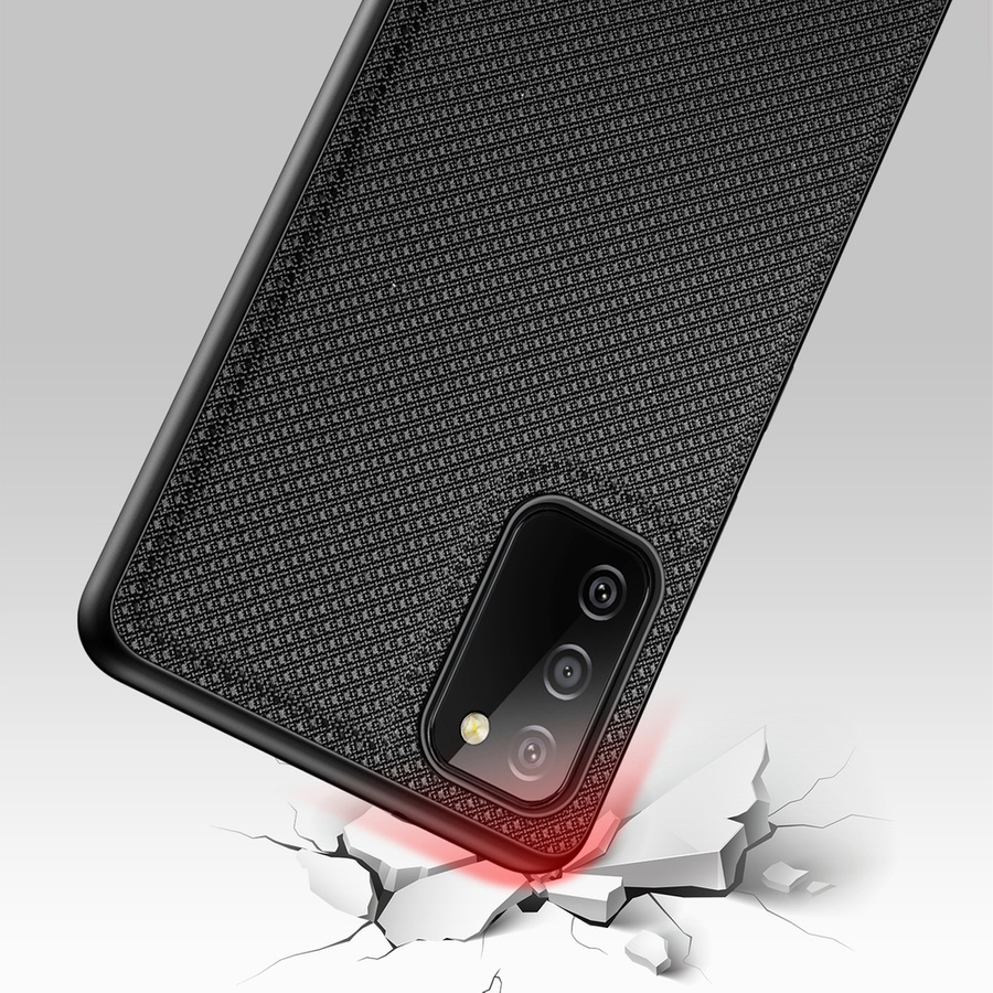 DUX DUCIS FINO CASE COVERED WITH NYLON MATERIAL FOR SAMSUNG GALAXY A03S BLACK