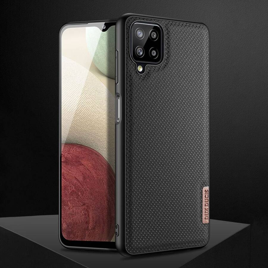 DUX DUCIS FINO CASE COVERED WITH NYLON MATERIAL FOR SAMSUNG GALAXY A12 / GALAXY M12 BLACK