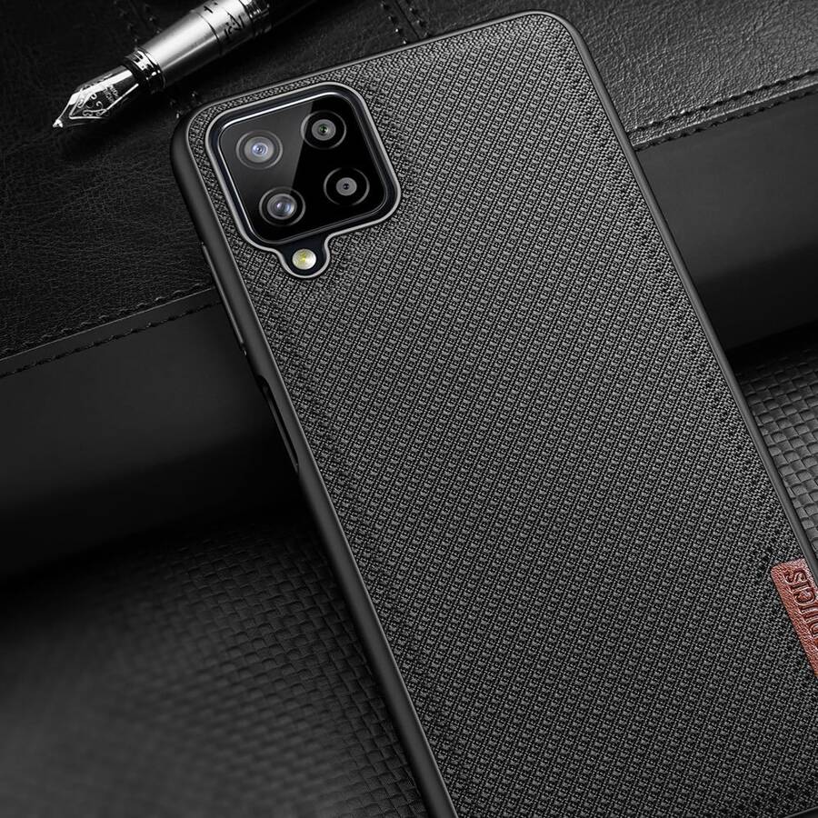 DUX DUCIS FINO CASE COVERED WITH NYLON MATERIAL FOR SAMSUNG GALAXY A12 / GALAXY M12 BLACK