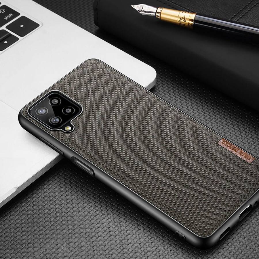 DUX DUCIS FINO CASE COVERED WITH NYLON MATERIAL FOR SAMSUNG GALAXY A12 / GALAXY M12 BLACK