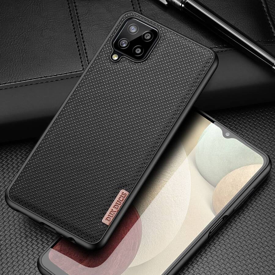 DUX DUCIS FINO CASE COVERED WITH NYLON MATERIAL FOR SAMSUNG GALAXY A12 / GALAXY M12 BLACK