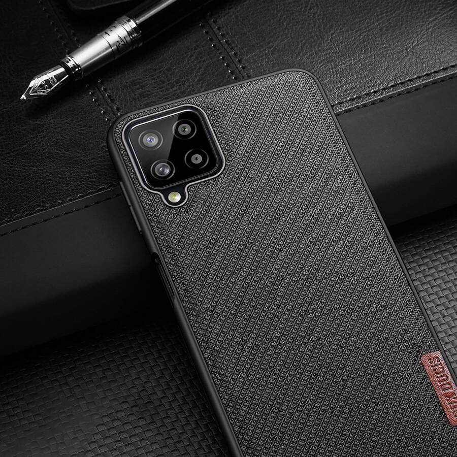 DUX DUCIS FINO CASE COVERED WITH NYLON MATERIAL FOR SAMSUNG GALAXY A22 4G GRAY