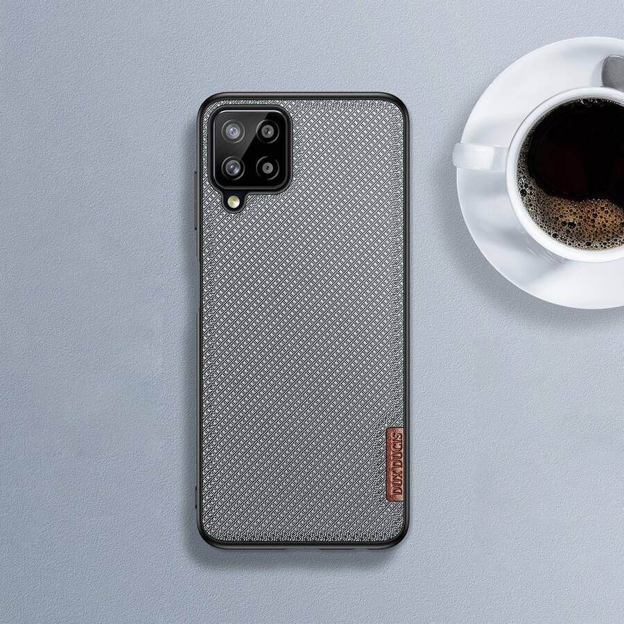 DUX DUCIS FINO CASE COVERED WITH NYLON MATERIAL FOR SAMSUNG GALAXY A22 4G GRAY