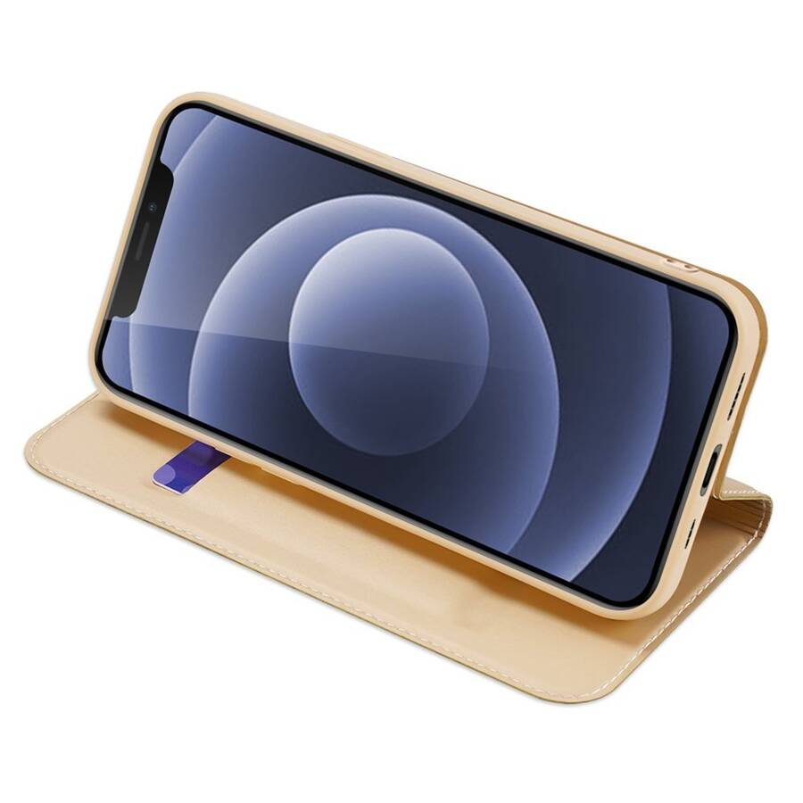 DUX DUCIS SKIN PRO BOOKCASE TYPE CASE FOR IPHONE 13 GOLDEN