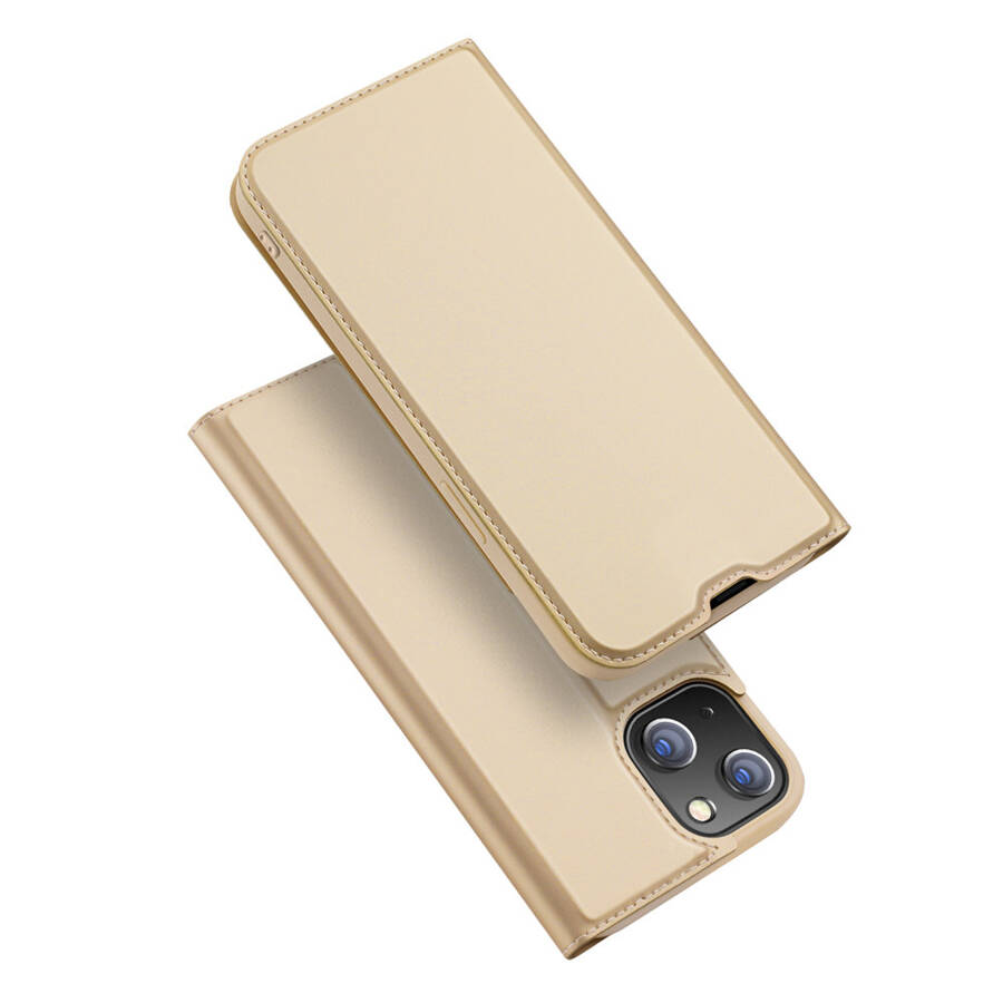 DUX DUCIS SKIN PRO BOOKCASE TYPE CASE FOR IPHONE 13 MINI GOLDEN