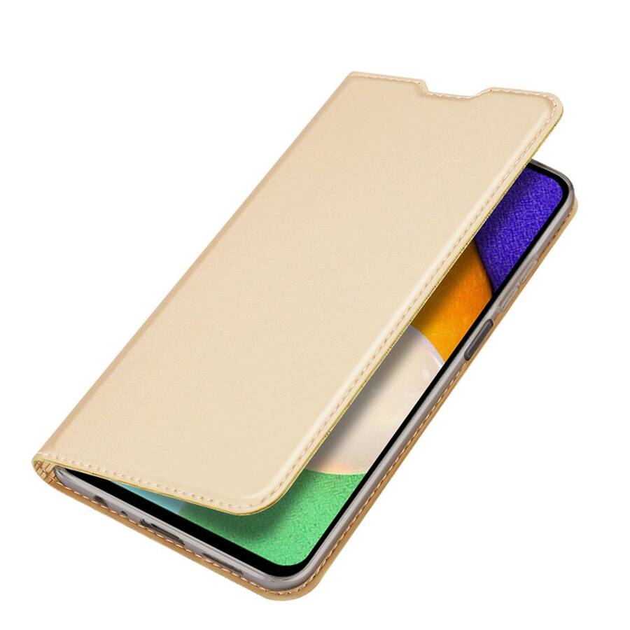 DUX DUCIS SKIN PRO BOOKCASE TYPE CASE FOR SAMSUNG GALAXY A03S GOLDEN