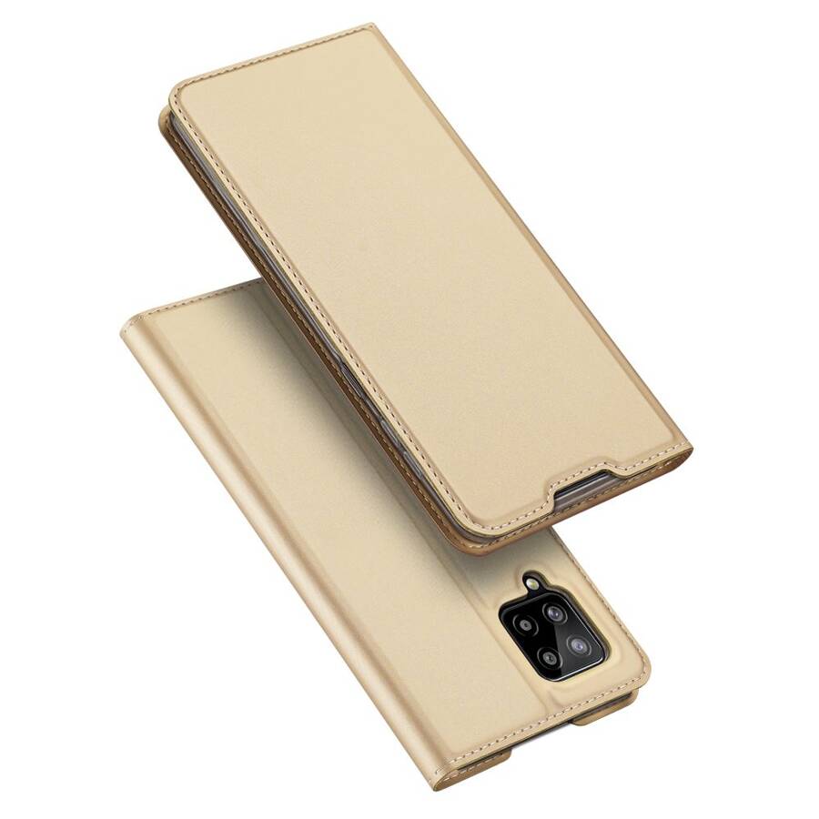 DUX DUCIS SKIN PRO BOOKCASE TYPE CASE FOR SAMSUNG GALAXY A42 5G GOLDEN