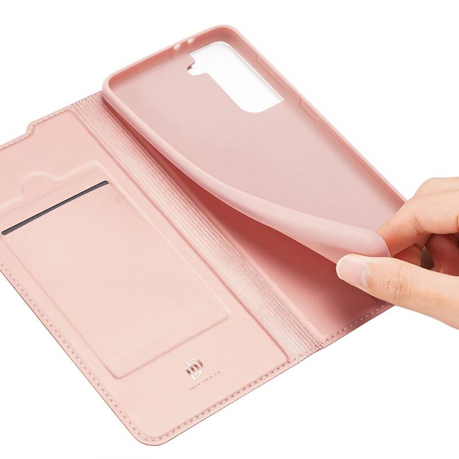DUX DUCIS SKIN PRO BOOKCASE TYPE CASE FOR SAMSUNG GALAXY S21 ULTRA 5G PINK