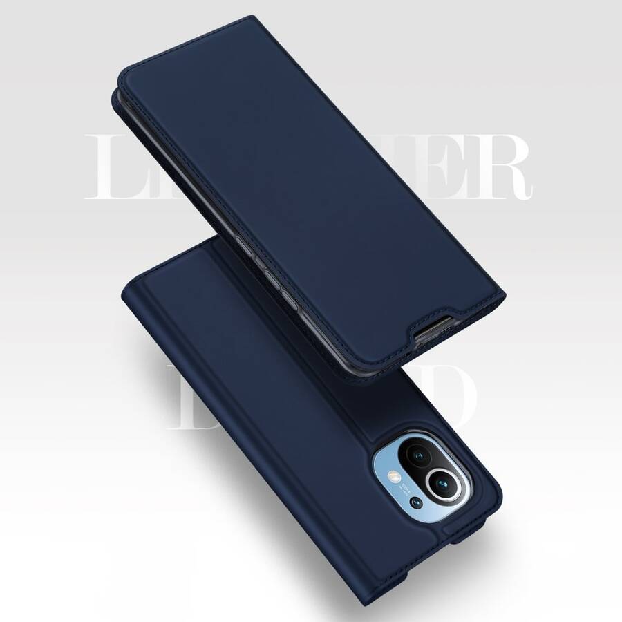 DUX DUCIS SKIN PRO BOOKCASE TYPE CASE FOR XIAOMI MI 11 BLUE