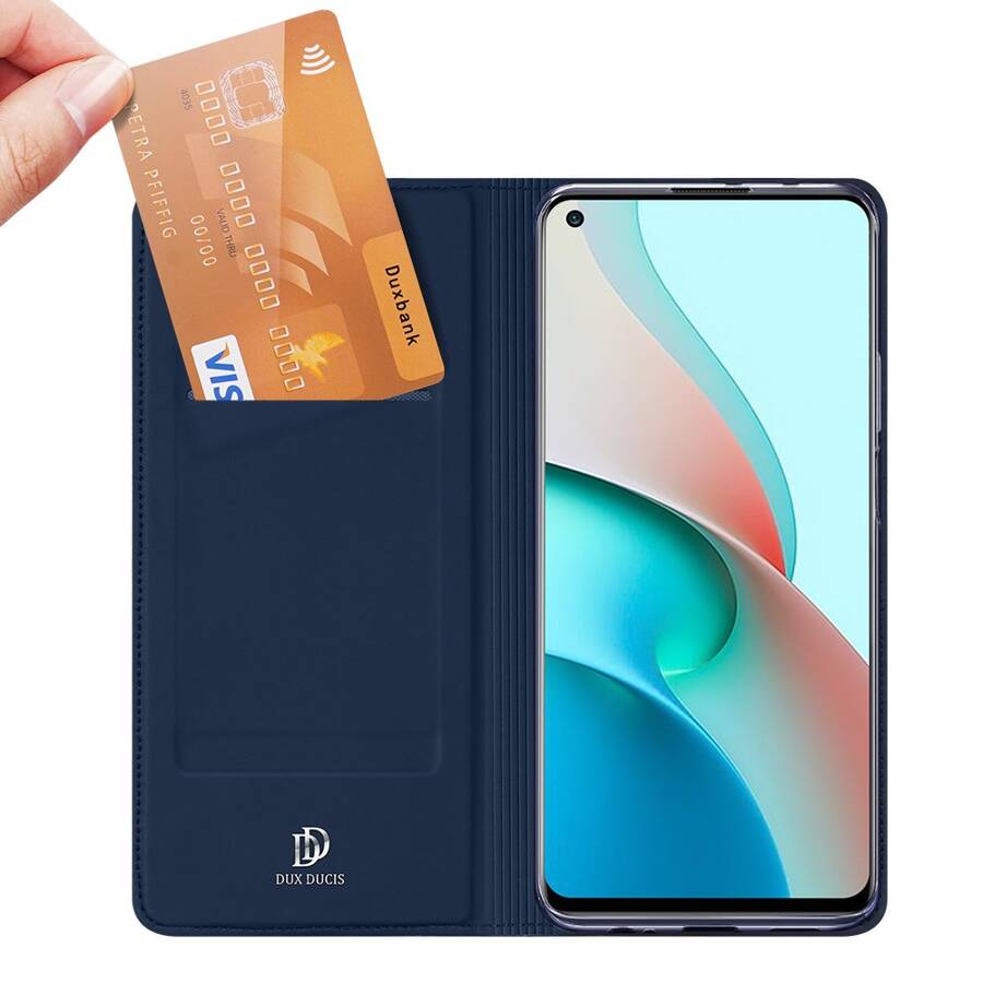 DUX DUCIS SKIN PRO BOOKCASE TYPE CASE FOR XIAOMI REDMI NOTE 9T 5G BLUE