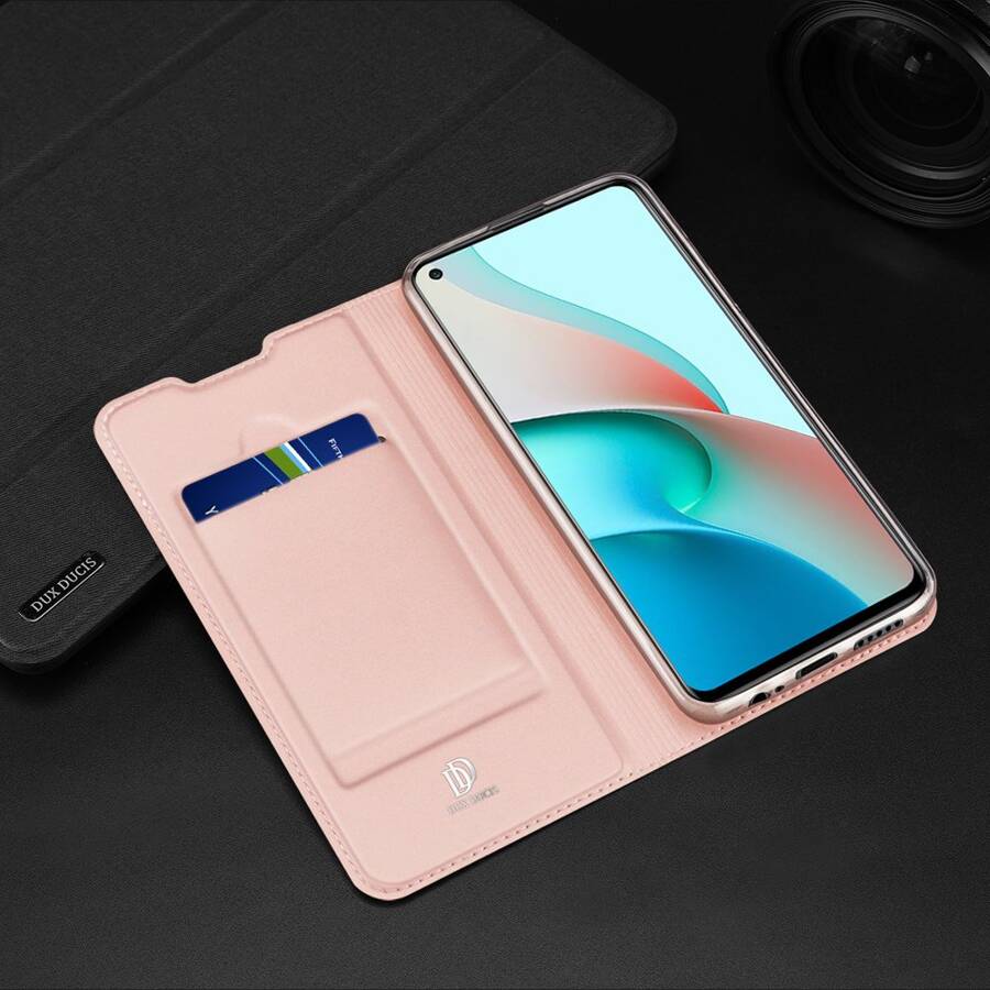 DUX DUCIS SKIN PRO BOOKCASE TYPE CASE FOR XIAOMI REDMI NOTE 9T 5G PINK