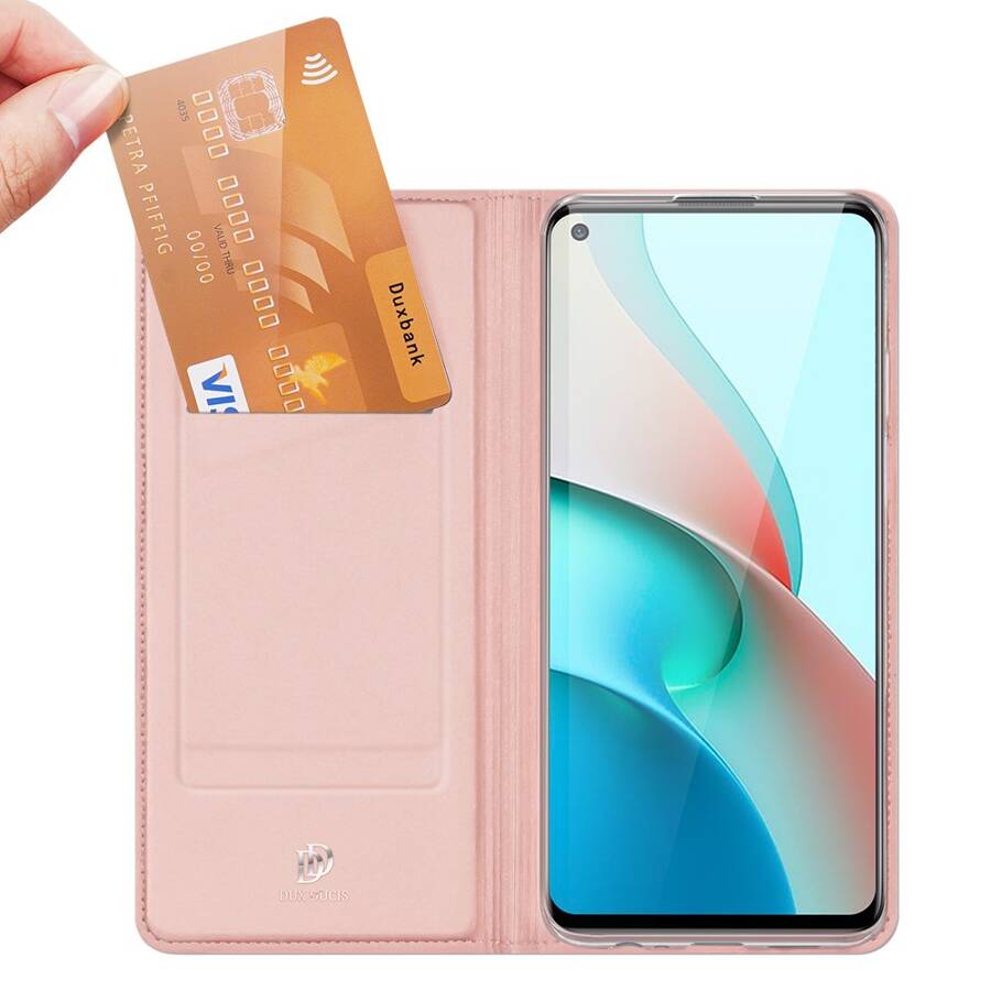 DUX DUCIS SKIN PRO BOOKCASE TYPE CASE FOR XIAOMI REDMI NOTE 9T 5G PINK