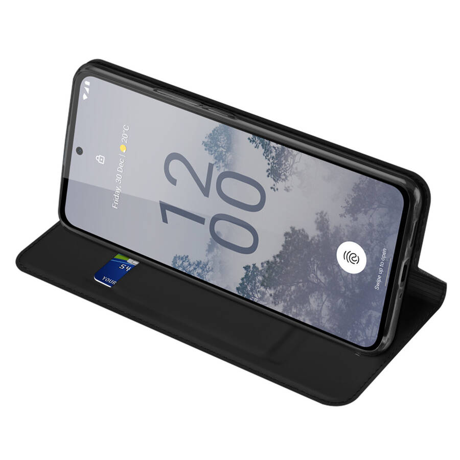 DUX DUCIS SKIN PRO CASE FOR NOKIA X30 FLIP COVER CARD WALLET STAND BLACK