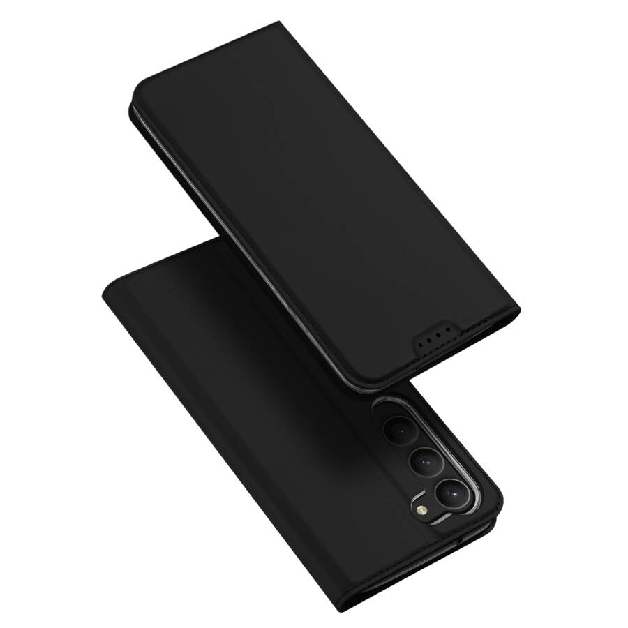 DUX DUCIS SKIN PRO CASE FOR SAMSUNG GALAXY S23+ FLIP COVER CARD WALLET STAND BLACK