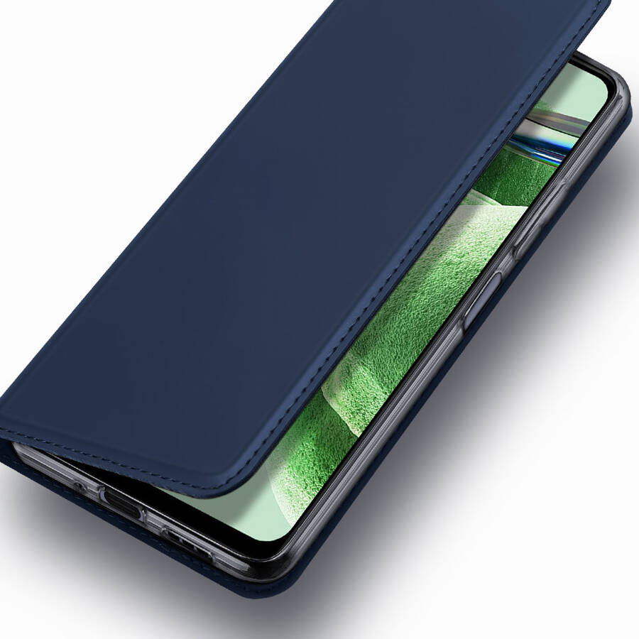 DUX DUCIS SKIN PRO CASE FOR XIAOMI REDMI NOTE 12 5G / POCO X5 5G FLIP COVER CARD WALLET STAND BLUE