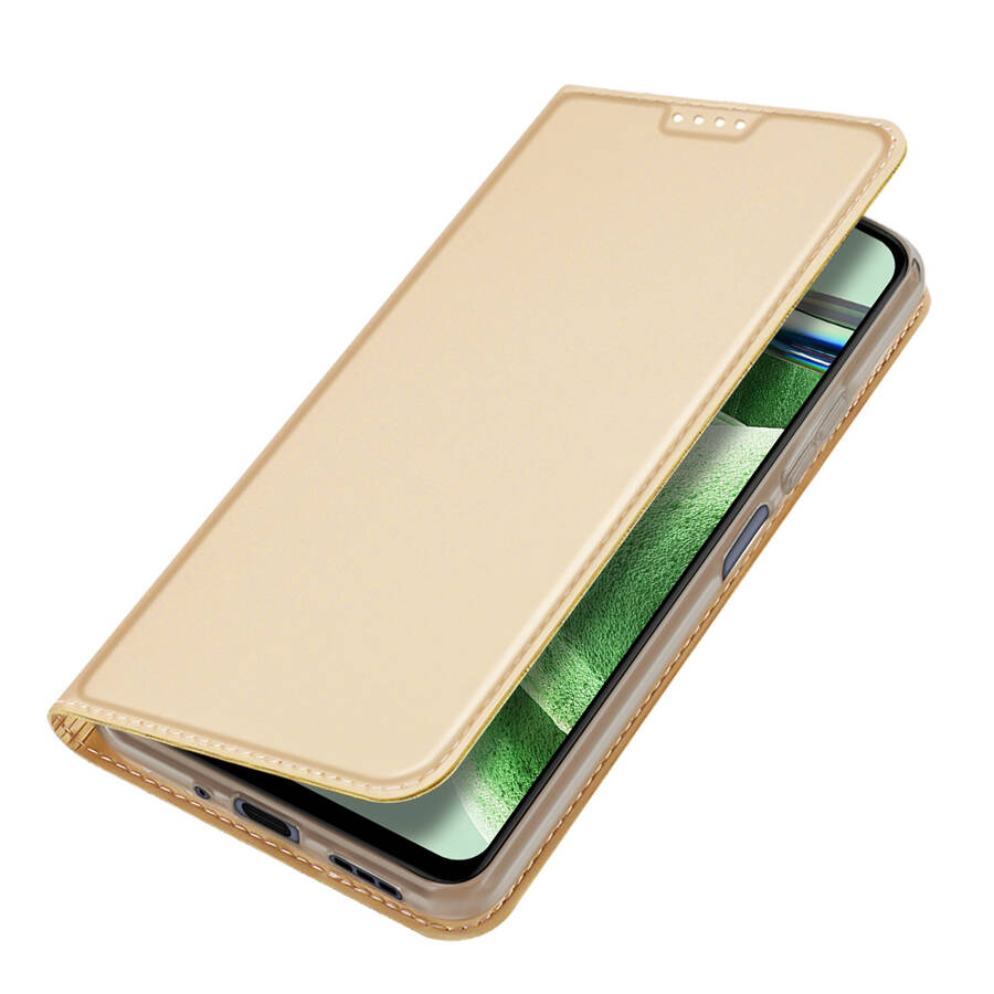 DUX DUCIS SKIN PRO CASE FOR XIAOMI REDMI NOTE 12 PRO+ FLIP CARD WALLET STAND GOLD