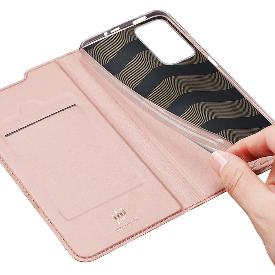 DUX DUCIS SKIN PRO HOLSTER COVER FLIP COVER FOR POCO M4 PRO 5G PINK