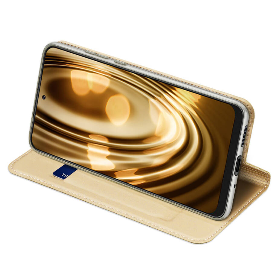 DUX DUCIS SKIN PRO HOLSTER COVER FLIP COVER FOR SAMSUNG GALAXY A73 GOLD