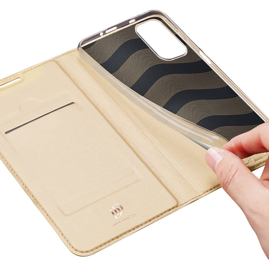 DUX DUCIS SKIN PRO HOLSTER COVER FLIP COVER FOR XIAOMI REDMI NOTE 11S / NOTE 11 GOLD