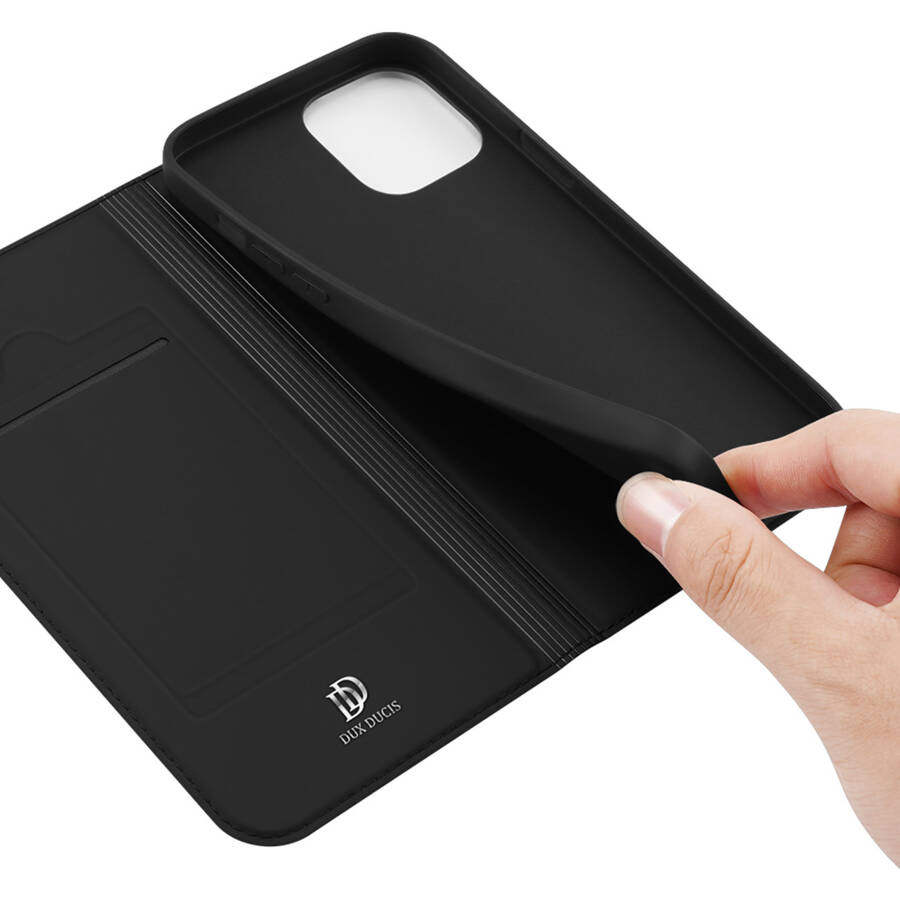 DUX DUCIS SKIN PRO HOLSTER FLIP COVER FOR IPHONE 14 BLACK