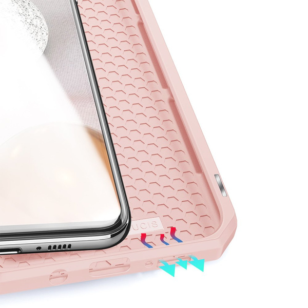 DUX DUCIS SKIN X BOOKCASE TYPE CASE FOR SAMSUNG GALAXY A42 5G PINK