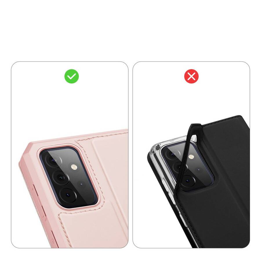 DUX DUCIS SKIN X BOOKCASE TYPE CASE FOR SAMSUNG GALAXY A72 4G PINK