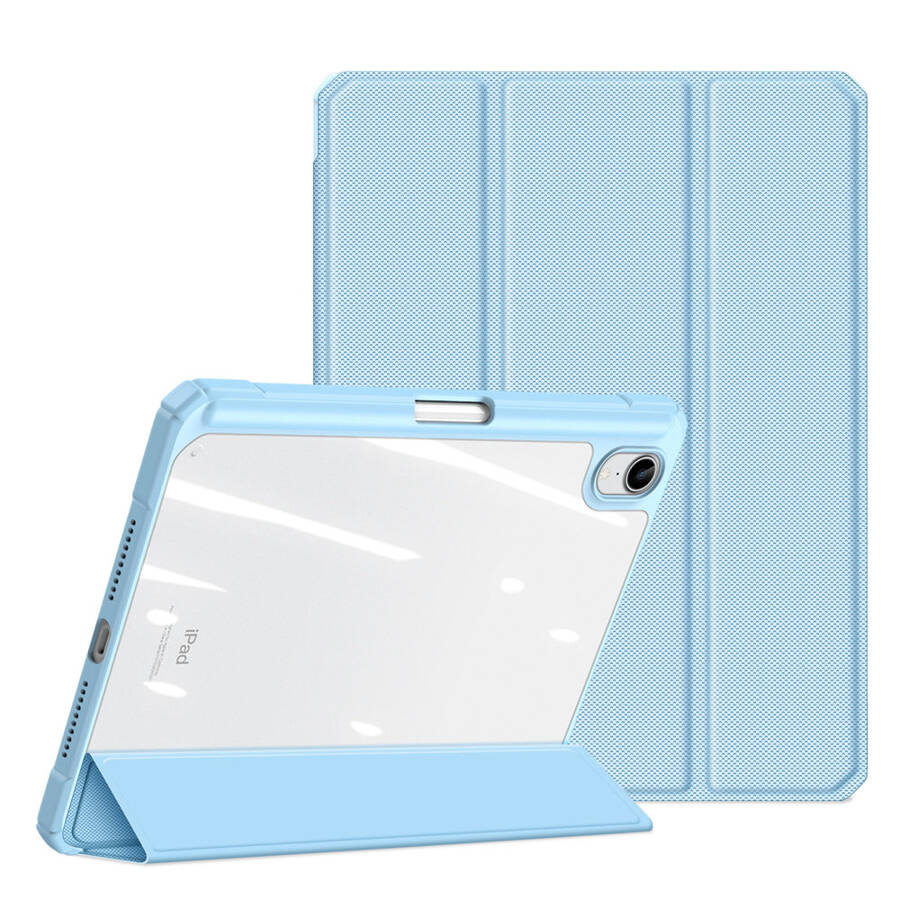 DUX DUCIS TOBY ARMORED TOUGH SMART COVER FOR IPAD MINI 2021 WITH A HOLDER FOR APPLE PENCIL BLUE