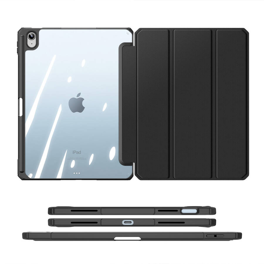 DUX DUCIS TOBY CASE FOR IPAD 10.9&#39;&#39; 2022 (10 GEN.) COVER WITH SPACE FOR APPLE PENCIL STYLUS SMART COVER STAND BLACK