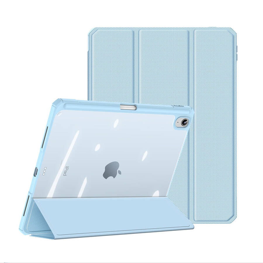 DUX DUCIS TOBY CASE FOR IPAD 10.9&#39;&#39; 2022 (10 GEN.) COVER WITH SPACE FOR APPLE PENCIL STYLUS SMART COVER STAND BLUE