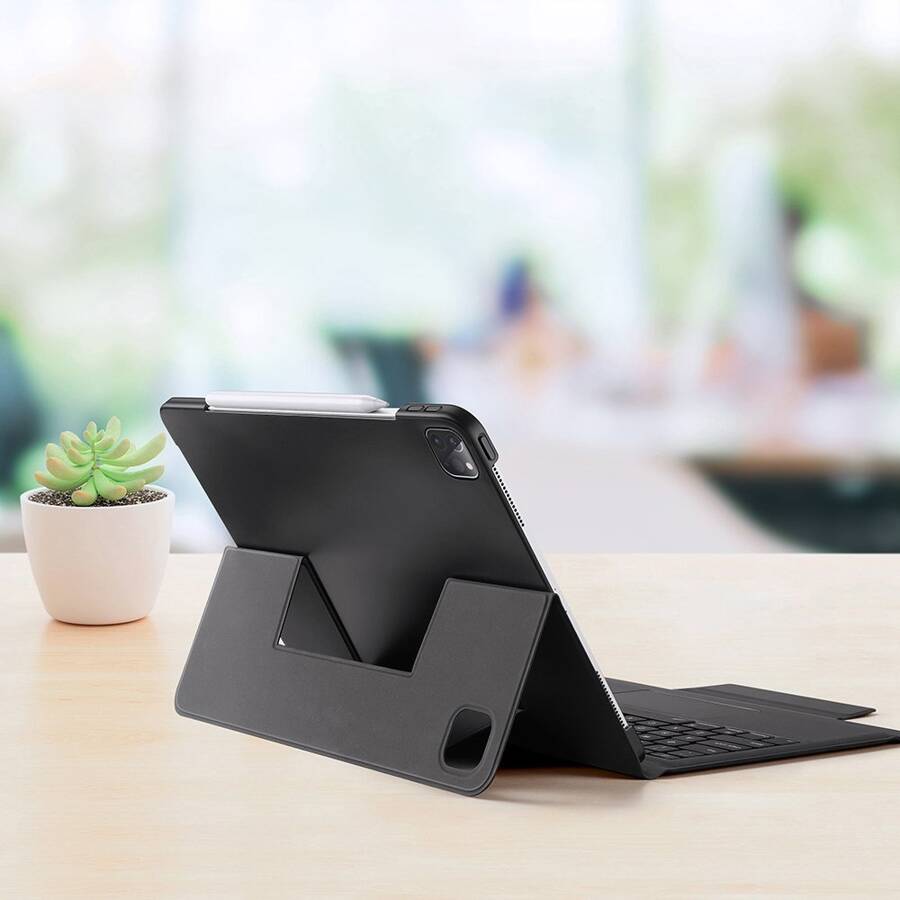 DUX DUCIS TOUCHPAD KEYBOARD CASE WIRELESS BLUETOOTH KEYBOARD IPAD PRO 12.9'' 2018 / 2020 / 2021 BLACK